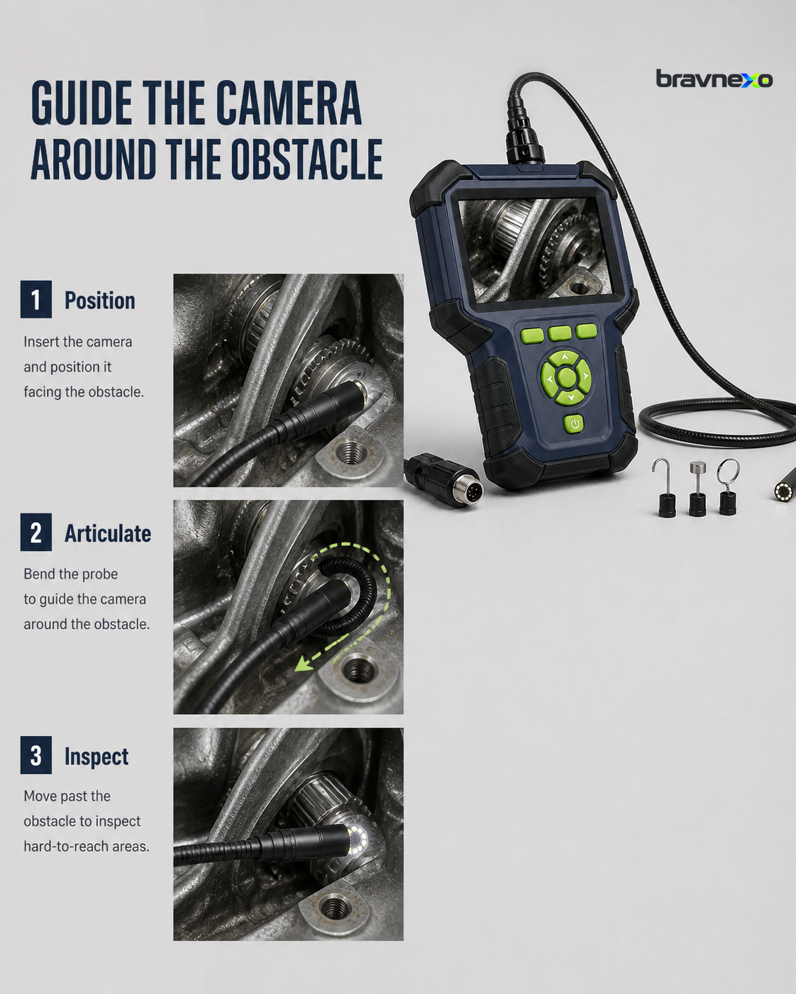 Guide the camera around nearby obstacles
